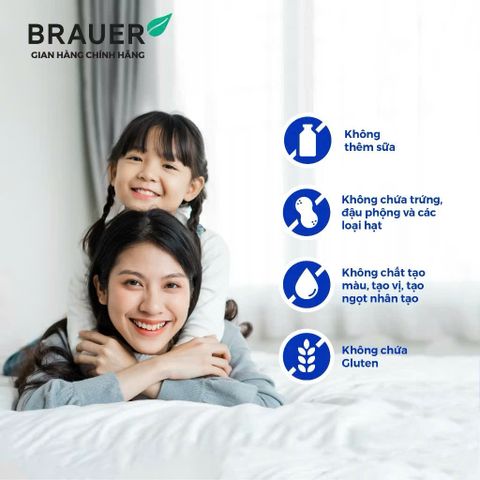BRAUER KIDS BIOCAL HEALTHY BONES AND TEETH  Bổ Sung Canxi, vitamin D3 Và  Vitamin K2 Hỗ Trợ Cải Thiện Sự Chắc Khoẻ Xương, Răng
