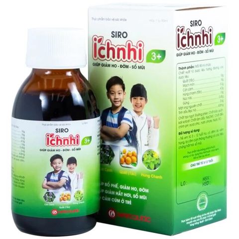 Siro Ích Nhi 3+ Nam Dược 90ml – Hỗ trợ giảm ho, tiêu đờm, chăm sóc đường hô hấp