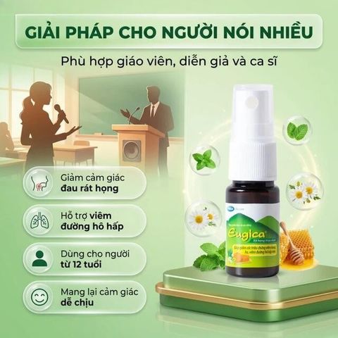 Chai xịt họng thảoo dượcc giúp giảm ho Eugica Mega (10ml)