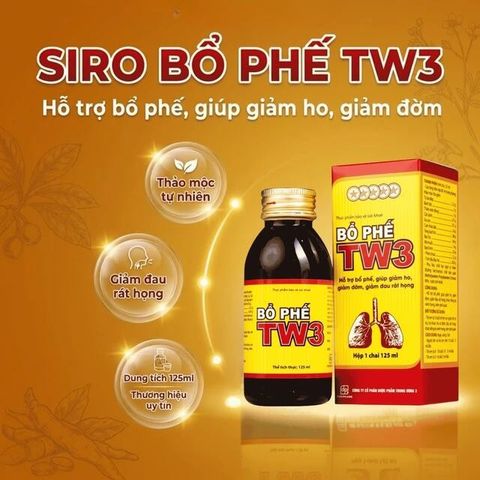 Siro Bổ Phế giảm ho rát họng TW3 (125ml)