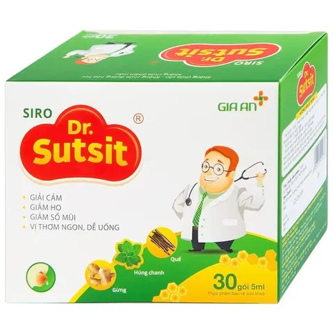 Siro hỗ trợ giải cảm Dr.Sutsit Gia An (30 gói)