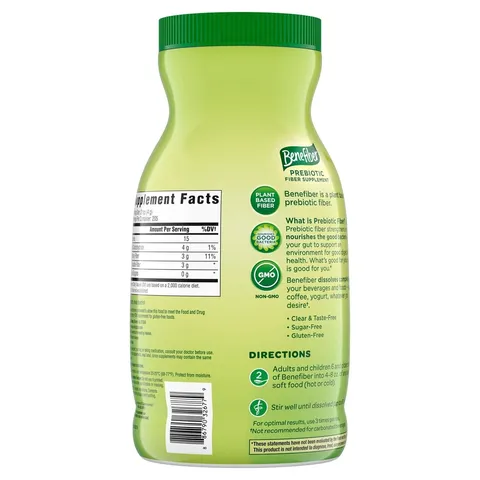 : Bột bổ sung chất xơ Benefiber Prebiotic Fiber Supplement, trọng lượng 820g (tương đương 410 khẩu phần)