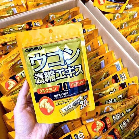 Tinh Bột Nghệ Giải Rượu Orihiro Nhật Bản - Hỗ Trợ Chức Năng Gan, Nhanh Chóng Loại Bỏ Độc Tố