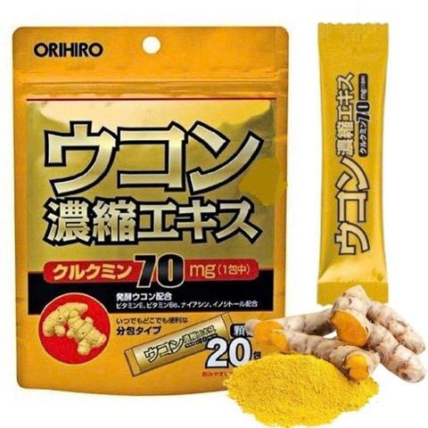 Tinh Bột Nghệ Giải Rượu Orihiro Nhật Bản - Hỗ Trợ Chức Năng Gan, Nhanh Chóng Loại Bỏ Độc Tố