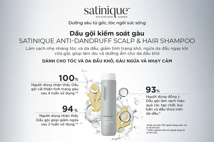 Dầu gội kiểm soát gàu Amway Satinique