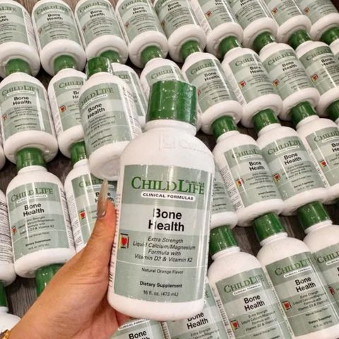 ChildLife Clinicals Bone Health |473 mL| Phiên bản Calcium hữu cơ dạng nước hương Cam dành cho trẻ từ 6 tháng tuổi trở lên [S/P Chuẩn Mỹ]