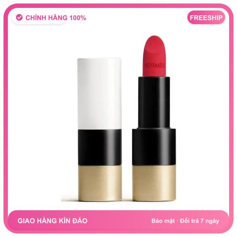 (Đẳng Cấp) Son Hermes 68 Rouge Bleu Đỏ Thuần Matte Lipstick Chính Hãng Đỏ Quyến Rũ, Chất Son Mượt Mà, Tiện Dụng Cho Trang Điểm Nhập Khẩu
