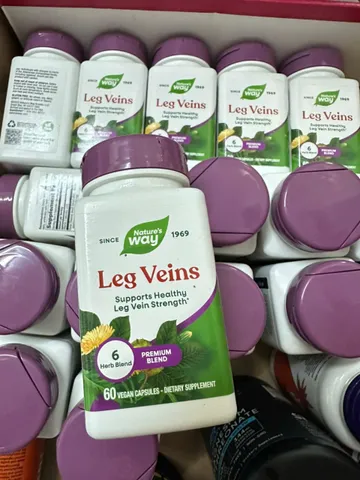 Viên uống hỗ trợ suy giãn tĩnh mạch Nature's Way Leg Veins |60 viên| Cải thiện tuần hoàn máu - Giảm đau nhức & sưng phù [SP nội địa Mỹ không tem]
