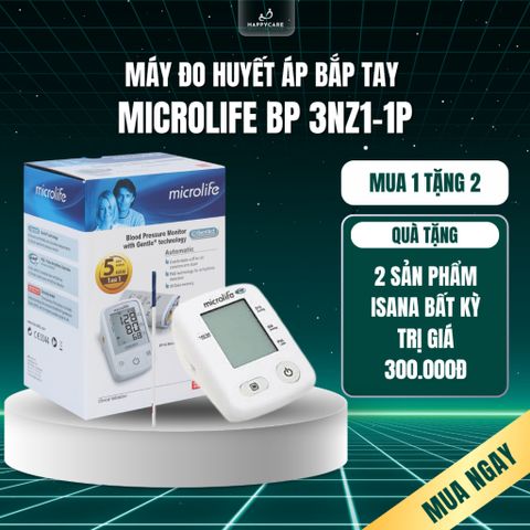 Máy Đo Huyết Áp Bắp Tay Microlife BP 3NZ1-1P Chính Hãng Thụy Sĩ Đo Huyết Áp Nhịp Tim