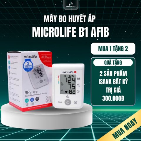 Máy Đo Huyết Áp Bắp Tay Microlife BP B1 AFIB Chính Hãng - Đo Huyết Áp Tại Nhà, Cảnh Báo Rung Nh.ĩ