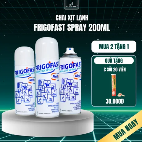 Chai xịt lạnh giảm đau, bong gân, căng cơ, giãn dây chằng Frigofast Spray 200ml 794647