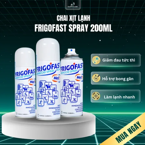 Chai xịt lạnh giảm đau, bong gân, căng cơ, giãn dây chằng Frigofast Spray 200ml 794647
