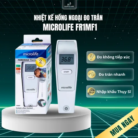 Nhiệt Kế Hồng Ngoại Đo Trán Microlife FR1MF1 Thích Hợp Đo Thân Nhiệt Trẻ Em, Người Lớn