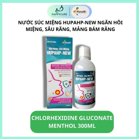 Nước Súc Miệng HUPAHP-NEW 300ml Hỗ Trợ Vệ Sinh Răng Miệng, Họng Và Hơi Thở Thơm Mát