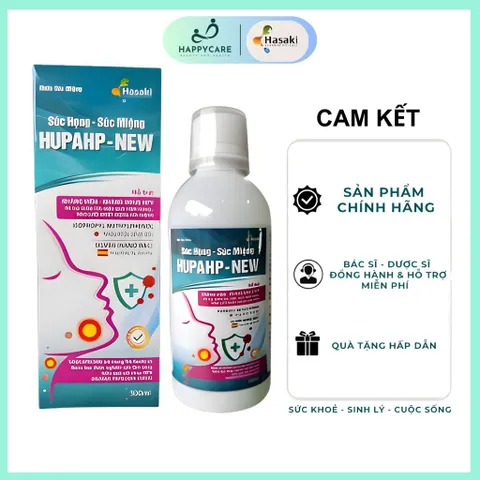 Nước Súc Miệng HUPAHP-NEW 300ml Hỗ Trợ Vệ Sinh Răng Miệng, Họng Và Hơi Thở Thơm Mát