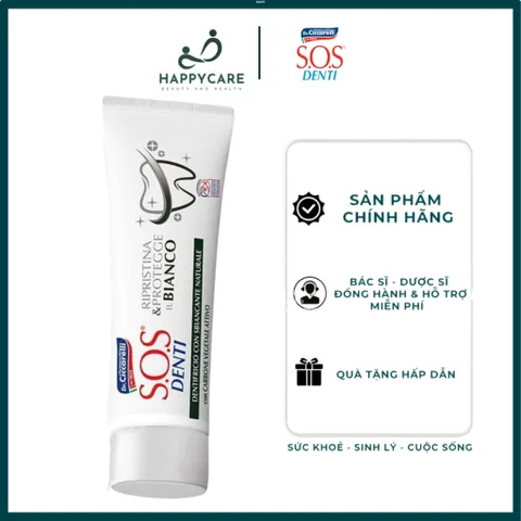 Kem Đánh Răng Dr. Ciccarelli S.O.S DENTI 75ml Than Hoạt Tính Chăm Sóc Răng Miệng 794643