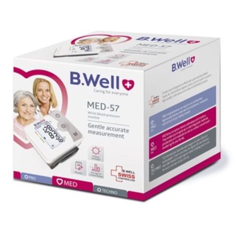 Máy đo huyết áp cổ tay Swiss MED-57 – Nhỏ gọn, chính xác, dễ mang theo B.well 794649