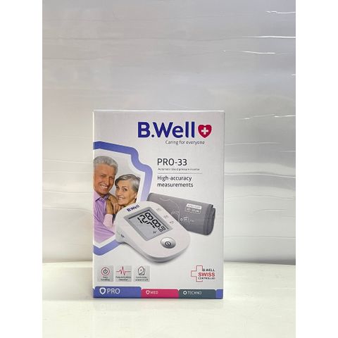 Máy đo huyết áp bắp tay Swiss PRO-33 – Gọn nhẹ, dễ sử dụng, tiện lợi mỗi ngày B.well 794650