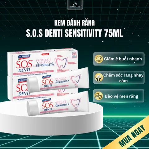 Kem Đánh Răng Giảm Ê Buốt Nhanh, Chăm Sóc Răng Nhạy Cảm Dr. Ciccarelli S.O.S DENTI Sensitivity 75ml 794653