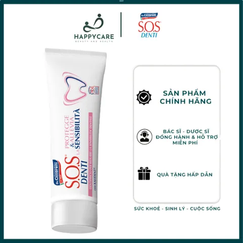 Kem Đánh Răng Giảm Ê Buốt Nhanh, Chăm Sóc Răng Nhạy Cảm Dr. Ciccarelli S.O.S DENTI Sensitivity 75ml 794653