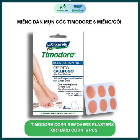 Miếng Dán Hỗ Trợ Làm Mềm Mụn Cóc & Da Chai Sần Timodore – Dr. Ciccarelli (Hộp 6 Miếng) 794656