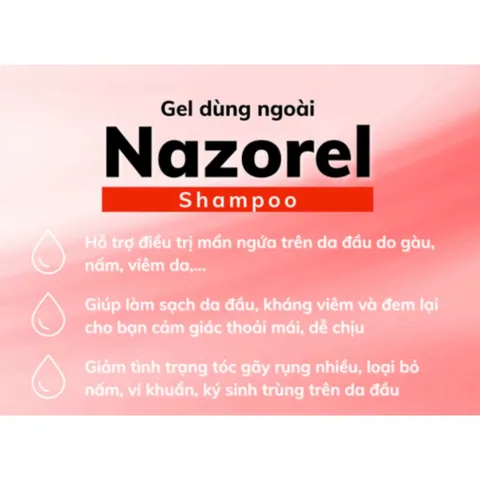 Dầu Gội NAZOREL Hỗ Trợ Giảm Gàu Dạng Hộp (50gói x 6ml) 794657
