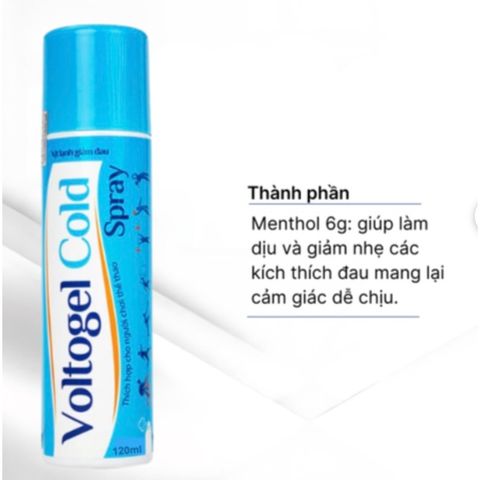 Xịt lạnh giảm đau tức thì, thích hợp chơi thể thao 200ml Voltogel Cold 794662
