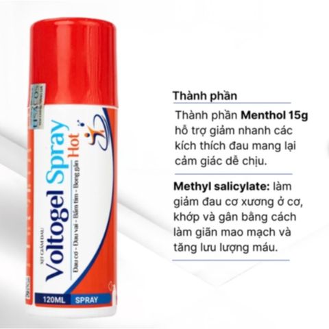 Xịt lạnh giảm đau tức thì, thích hợp chơi thể thao 200ml Voltogel Cold 794662