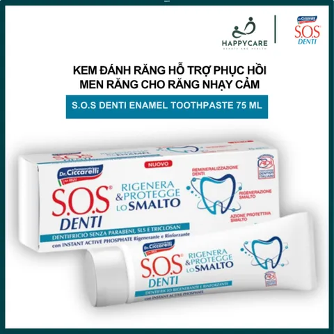 Kem Đánh Răng Dr. Ciccarelli S.O.S DENTI 75ml Cho Răng Nhạy Cảm, Hỗ Trợ Bảo Vệ Men Răng 794664