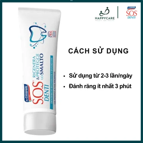 Kem Đánh Răng Dr. Ciccarelli S.O.S DENTI 75ml Cho Răng Nhạy Cảm, Hỗ Trợ Bảo Vệ Men Răng 794664