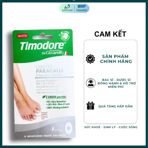Miếng Dán Đệm Giảm Ma Sát Sau Mụn Cóc & Vết Chai Timodore Corn Pads – Dr. Ciccarelli (9 Miếng) 794672