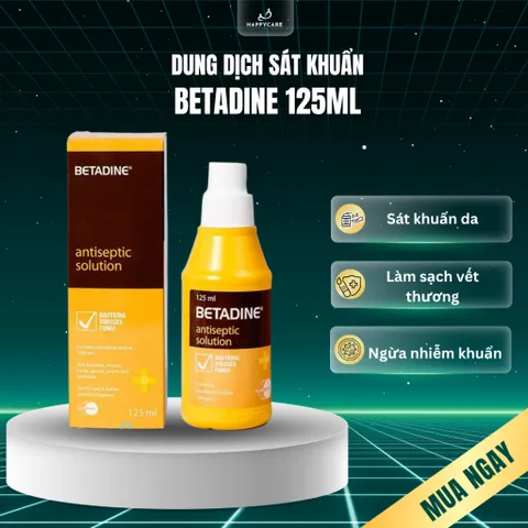 Dung Dịch Sát Khuẩn Betadine 125ml – Làm Sạch Da, Hỗ Trợ Vệ Sinh Vết Thương 794674