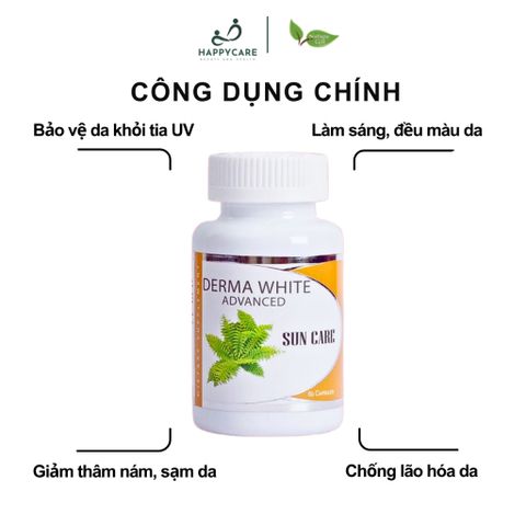 Viên Uống Chống Nắng Chống Oxi Hóa Hỗ Trợ Bảo Vệ Da Derma White Advance Sun Care 60 Viên 794678