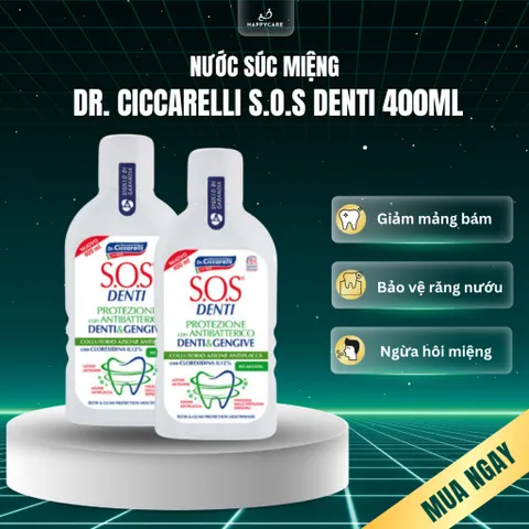 Nước Súc Miệng Dr. Ciccarelli S.O.S DENTI 400ml Chăm Sóc Răng Miệng, Thơm Miệng 794679