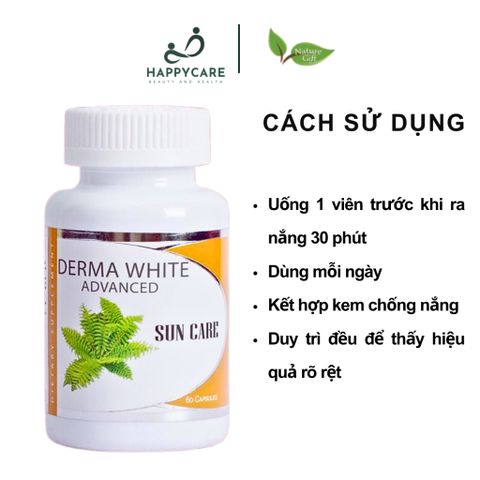 Viên Uống Chống Nắng Chống Oxi Hóa Hỗ Trợ Bảo Vệ Da Derma White Advance Sun Care 60 Viên 794678