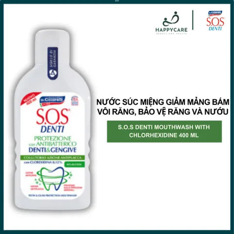 Nước Súc Miệng Dr. Ciccarelli S.O.S DENTI 400ml Chăm Sóc Răng Miệng, Thơm Miệng 794679