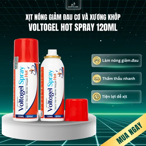 Xịt Nóng Giảm Đau Cơ Và Xương Khớp 120ML Voltogel Hot Spray 794682