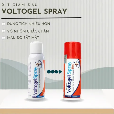 Xịt Nóng Giảm Đau Cơ Và Xương Khớp 120ML Voltogel Hot Spray 794682