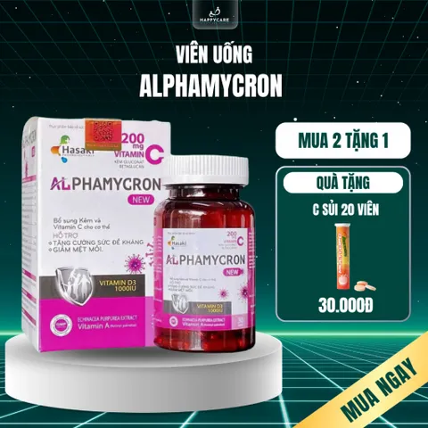 [ Chính hãng ] Viên uống Alphamycron hỗ trợ tăng cường đề kháng tăng miễn dịch đào thải HPV combo10H 794684