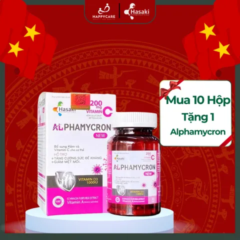 [ Chính hãng ] Viên uống Alphamycron hỗ trợ tăng cường đề kháng tăng miễn dịch đào thải HPV combo10H 794684