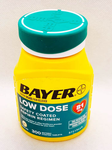 Giảm đau và ngăn ngừa nhồi máu cơ tim Bayer Low Dose Aspirin 81mg 300V