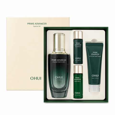 Set Tinh Chất Căng Bóng Da Ohui Prime Advancer De-aging Ampoule 90ml