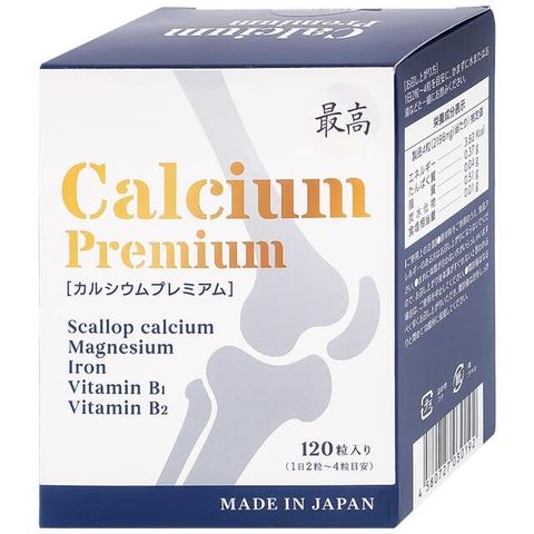 Viên bổ sung canxi, khoáng chất giảm nguy cơ loãng xương Calcium Premium JpanWell (120 viên)