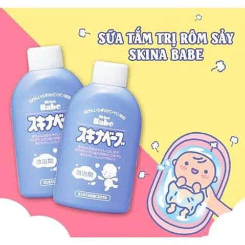 Sữa tắm hỗ trợ giảm rôm sảy Skina Babe 500ml Nhật Bản