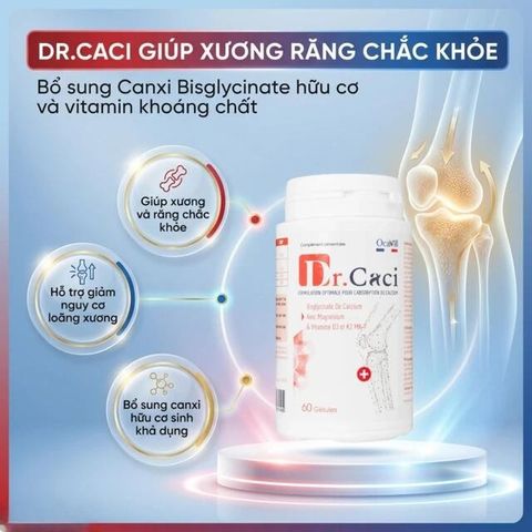 Viên uống giúp xương và răng chắc khỏe, giảm nguy cơ loãng xương Dr. Caci Ocavill (60 viên)