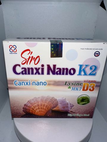 Hộp 20 ống -Canxi hữu cơ - canxi ống cho trẻ từ 0 tháng tuổi bổ sung Vitamin D3 K2 MK7