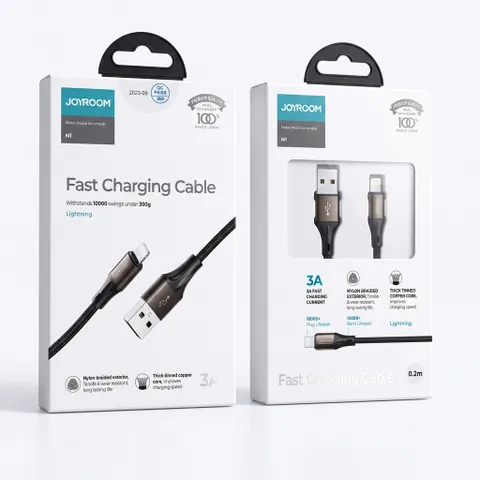 Dây cáp sạc iPhone ngắn 20cm chính hãng JOYROOM N1 SERIES (S-0230N1 - 0.2M)