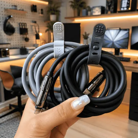 Cáp Sạc MFish 240W Dài 2M, 4 Trong 1 Đa Năng, Đầu Bọc Kim Cáp Chống Cháy Chống Dập Siêu Bền No Box