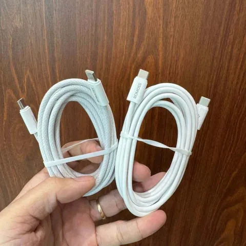 Cáp sạc nhanh Romoss C to L và C to C dài 2m công suất 60w ! Hàng Chính hãng ( no box)