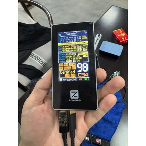 Cáp Sạc Nhanh Pisen C to L và C to C (dùng cho ip5-14 và typeC cho ip15-17) - Bọc Dù Dài 2M - Có Báo Công Suất Sạc